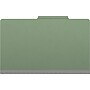 Medical Arts Press Pressboard Classification Folder, 1 Divider, 2" Expansion, Legal Size, Green, 10/Box (DV-T52-14-3AGN)~#|#~495FF410-E080-4908-9DD7EB58574B9D6D_sc7