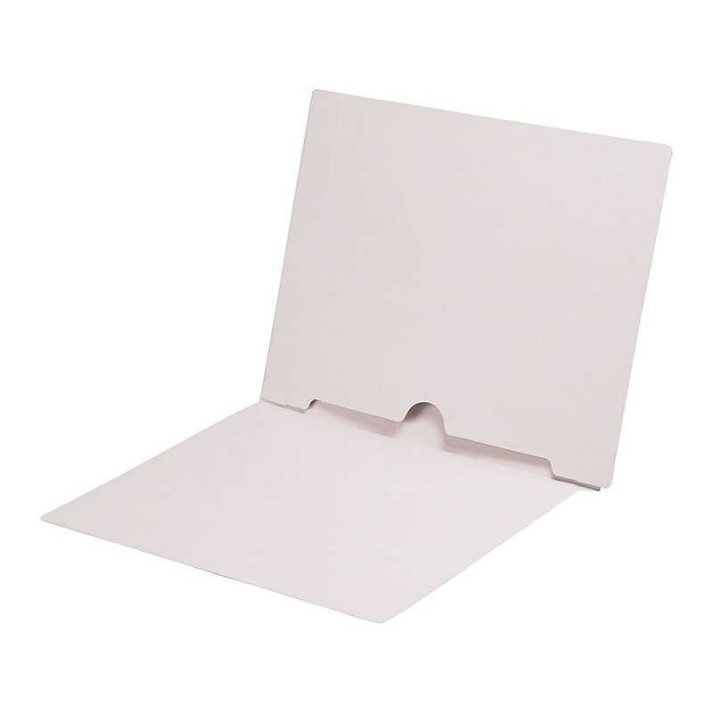 Medical Arts Press End Tab File Folder, Straight Cut, Letter-Size, White, 50/Box (S-09017-WHT) image 1