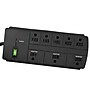 GoGreen Power 8 Outlet Surge Protector, 6' cord, Black (GG-18316BK)~#|#~4964CC77-6F95-4FB7-9AF0DE9FAD852C32_sc7