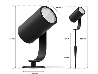 Philips Hue Lily Outdoor Spotlights