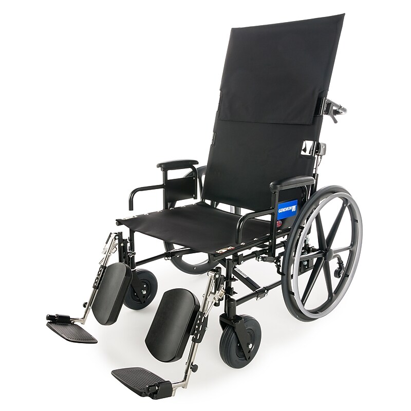 Gendron Bariatric Heavy-Duty Manual Wheelchair, 30" Seat Width, Removable Desk Arm, Black (67302030R) image 1