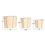 Household Essentials Round Handwoven Corn Rope Baskets, Natural/Black, 3/Set (HE1227)~#|#~49704424-0BCD-4156-BADCF2F79D6050C3_sc7