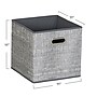 Household Essentials Medium Folding Fabric Storage Bin, 11" x 11"x 11", 23 Qt., Multi Color, 6/Pack (834-1)~#|#~49711F85-5985-4538-8F27F946D16B2208_sc7