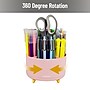 Mind Reader 5-Compartment Rotating Plastic Pen Holder, Pink (SPINPEN-PNK)~#|#~497489B2-320B-4E3E-85C4DA58C3F4E216_sc7