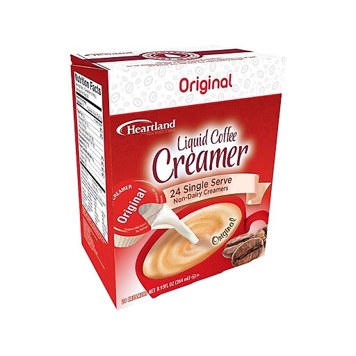 Heartland Original DairyFree Liquid Coffee Creamer, 0.37 oz., 24/Box