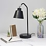 Simple Designs Sleek Essentials LED Desk Lamp, 16", with USB Ports, Black (LD1071-BLK)~#|#~497CE72E-2A40-4F2C-A4A34BE0A723CE38_sc7