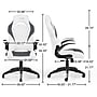Staples Emerge Vortex Bonded Leather Gaming Chair, White and Gray (52503)~#|#~497FF67F-4684-49A6-A9023764D36DC422_sc7