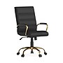 Flash Furniture Whitney Ergonomic LeatherSoft Swivel Executive Chair, Black/Gold (GO2286MBKGLD)~#|#~4981049C-DA91-4C82-8128D0CA973D28B8_sc7