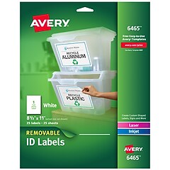 Avery Laser ID Labels, 8-1/2