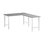 Bush Business Furniture Hustle 60W x 30D L Shaped Computer Desk with Metal Legs, Platinum Gray (HUS003PG)~#|#~498577A5-4482-4C11-BED16A4565213EC4_sc7