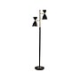 Adesso Oscar 68" Antique Brass/Black Metal Floor Lamp with 2 Cone Shades (4285-01)~#|#~4985F762-8275-4955-8714D35C126DD145_sc7