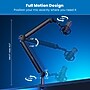 Mount-It! Full Motion Microphone Boom Arm for 3/8" & 5/8" Mic Mounts, Holds up to 2.2 lbs., Matte Black (MI-7611)~#|#~498B873D-CCE2-48D2-868345DC1E5F7D3A_sc7