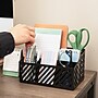 Mind Reader 5-Compartment Metal Desk Organizer, Black (MOSORG-BLK)~#|#~498C0B80-FE08-493E-B6344319DA2673D3_sc7