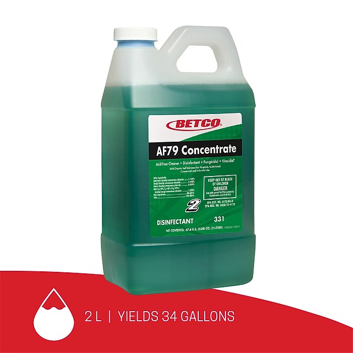 Betco AF79 Concentrate Disinfectant, Ocean Breeze Scent, 67.6 oz