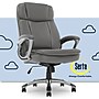 Serta Fairbanks Ergonomic Bonded Leather Executive Big & Tall Chair, 350 lb. Capacity, Gray (43675B)~#|#~4992C067-0FD9-4A0D-8813984722308BCF_sc7