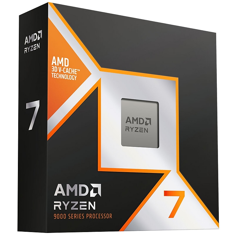 AMD Ryzen 7 9000 AMD Ryzen 7 9800X3D 8-core 4.7Ghz Computer Processor, AM5 (100-100001084WOF) image 1