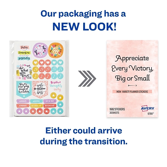 Avery Planner Stickers Variety Pack, Assorted Colors, 1682/Pack (6780)~#|#~4998FACD-91AD-4DA3-9C992ED0A2ABE1B9_sc7
