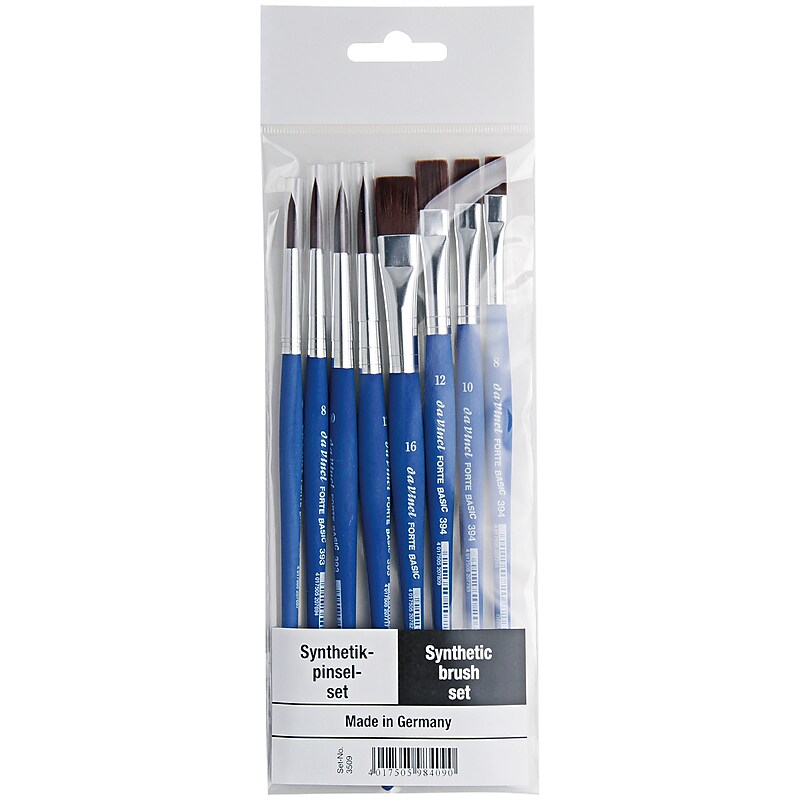 da Vinci FORTE Acrylic Synthetic Bristle Basic Student Brush, 8/Pack (DVXVA35090) image 1