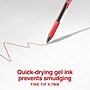 Staples ProGel™ Retractable Gel Pen, Fine Point, 0.7mm, Red Ink, Dozen (ST62585)~#|#~499C5691-0072-479E-907E3BC2AD5D545D_sc7