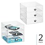 iDESIGN Small Stackable Plastic Storage Bin Divider, Clear (29275M2)~#|#~499DB4F7-8B55-49C7-B60C958FF799CE91_sc7