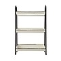 Storied Home Heavily Distressed 3-Tier Metal Tray, White (DF1312)~#|#~499FD645-8A0A-4F2C-832CB8C5786365F6_sc7