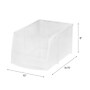 Iris Large Stackable Plastic Storage Bin, 8" x 14.75"x 10", 12 Qt., Clear (200550)~#|#~49A5EF6A-EC87-4806-BBAFFBDC3CA3EE68_sc7