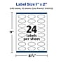 Avery Laser/Inkjet Multipurpose Labels, 1" x 2", White, 240 Labels/Pack (94053)~#|#~49B0B41A-937C-494D-97DC617EA7F49FCF_sc7