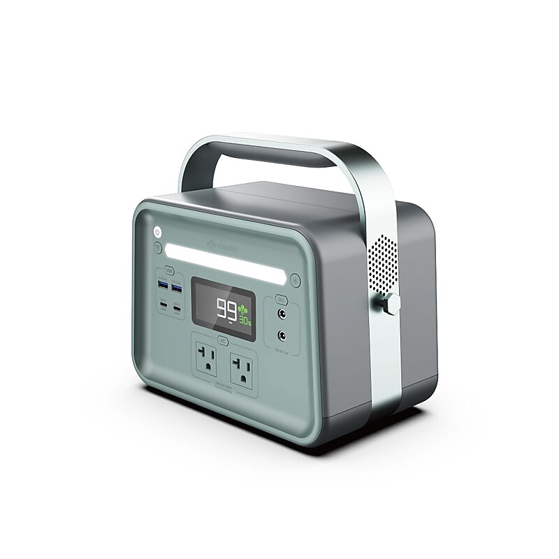 Yoshino B330 SST 8-Port Solid-State Power Station 241Wh, 330W Output/500W Peak Emergency Backup Battery Bank, Pure Sine Wave image 1
