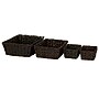 Household Essentials Braided Hyacinth & Iron Handwoven Basket Set, Brown (HHML-6695B)~#|#~49B9F812-58C7-4C93-A69EAC16F5D8B237_sc7