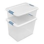 Sterilite 25 Quart Latching Storage Bin with Lid, Plastic, White, 6/Carton (14958006)~#|#~49BB6A9A-927B-4D02-8345E9DFE151626E_sc7