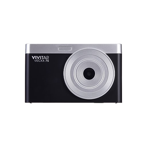 Vivitar Point Shoot Digital Camera, Black (VECXX75-BLK-T35-6