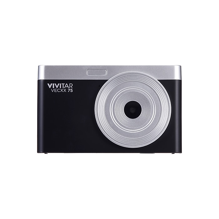 Vivitar Point Shoot Digital Camera, Black (VECXX75-BLK-T35-6