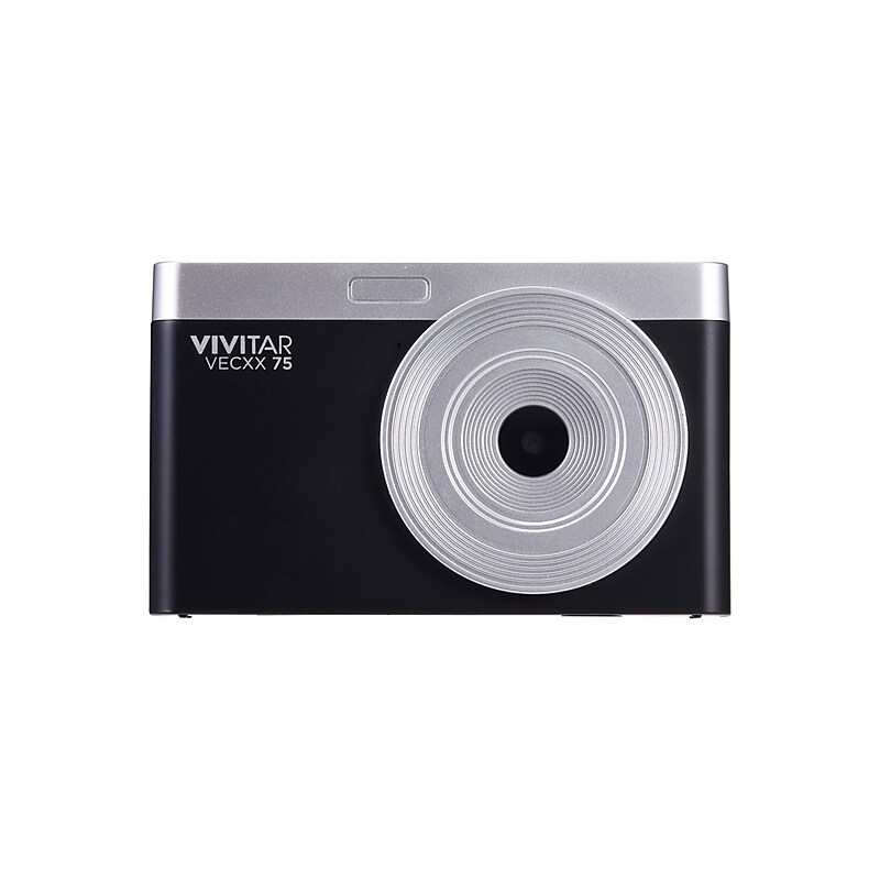Vivitar Point Shoot Digital Camera, Black (VECXX75-BLK-T35-6) image 1