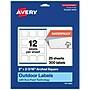 Avery Waterproof Arched Square Laser Multipurpose Labels, 2" x 2-3/16", White, 300/Pack (19479399153)~#|#~49C62540-215B-415E-9D13A705BDA6531E_sc7