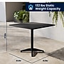 Flash Furniture Lila Indoor-Outdoor Table Set with 4 Slat Back Chairs, 31.5'' Square Black (THAL32SQ017BK4)~#|#~49D0C304-3097-4C3F-899C52FB855B9A21_sc7