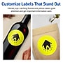 Avery Laser/Inkjet Round Multipurpose Labels, 3.5" Dia., Neon Yellow, 80/Pack (94514)~#|#~49D13A43-7667-4D61-BE4CF65F90AACCAF_sc7