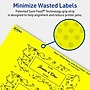 Avery Laser/Inkjet Rectangle Multipurpose Labels, 2" x 5", Neon Yellow, 320/Box (94241)~#|#~49D3BA0C-D532-4798-B5195AACB9158576_sc7