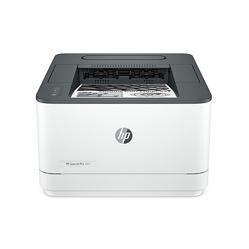 HP LaserJet Pro 3001dw Wireless Black White Laser Printer Print Only Print Best for Office 3G65OF Staples