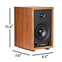 Electrohome McKinley 2.0 Stereo Bluetooth Bookshelf Speakers with Built-in Amplifier, Teak (EB30)~#|#~49DA7D9B-F7F6-40DF-9A0716E04BAAE43D_sc7