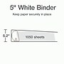 Cardinal XtraLife ClearVue Heavy Duty 5" 3-Ring View Binders, D-Ring, White (26350)~#|#~49DD432C-DD66-4F9F-B047ED4F7B6E1C88_sc7