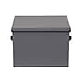 Household Essentials 57 Quart Dinnerware Storage Container, Fabric, Gray (52541-1)~#|#~49DD92AC-E4ED-42CD-ABCD0E525A38EFE7_sc7