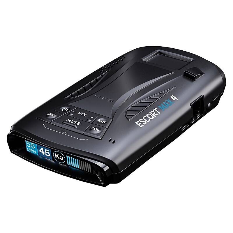 ESCORT MAX 4 Color OLED Laser Radar Detector with Built-in GPS, Black (0100056-1) image 1