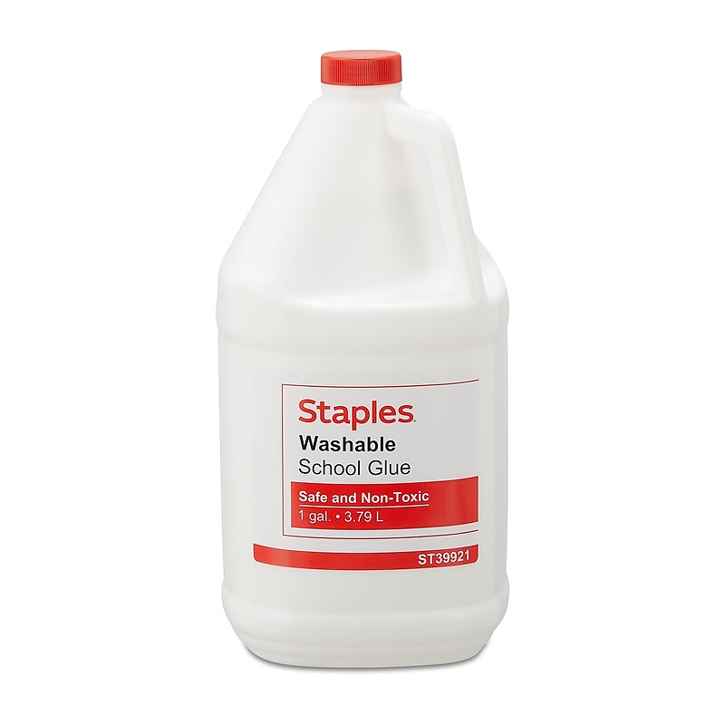 Staples Washable Liquid School Glue, 128 oz., White (ST39921/39921) image 1