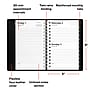 2027 Staples 5" x 8" Daily Appointment Book, Faux Leather Cover, Assorted Colors (ST12933-27)~#|#~49E06C61-C401-4C92-A2D464BCBBF8571D_sc7