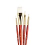 Princeton RealValue Mixed Media Synthetic Taklon Variety Brush Set, Red, 4/Set, 3 Sets/Bundle (PBXPR9125-3)~#|#~49E17B65-BDA6-4C25-9D1B2CFEDF6074CF_sc7