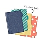 Carpe Diem Color Wash 5-Subject Subject Notebooks, 7.09" x 10", College Ruled, 100 Sheets, Assorted Colors, 3/Pack (9032-CD)~#|#~49E473A4-9AF6-482A-AA00E50C4EF04444_sc7