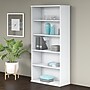 Bush Business Furniture Studio C 73"H 5-Shelf Bookcase with Adjustable Shelves, White Laminated Wood (SCB136WH)~#|#~49E94F23-C35F-4466-A81D39D8A3E27135_sc7