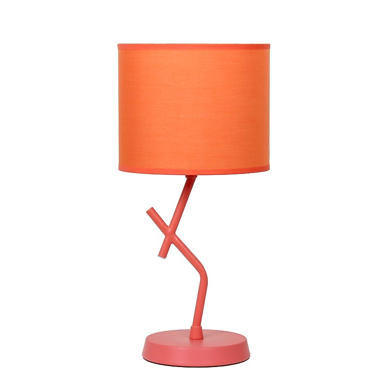 Simple Designs Abstract 17.13" LED Table Lamp, Orange (LT1172-ORG) image 1