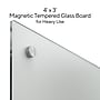 TRU RED™ Magnetic Tempered Glass Dry Erase Board, White, 4' x 3' (TR61196)~#|#~49FC6730-64C8-49B6-AB066A073CEECDE6_sc7