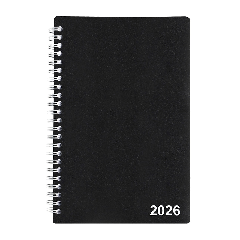 2026 Staples 5" x 8" Weekly & Monthly Planner, Black (ST21490-26) image 1